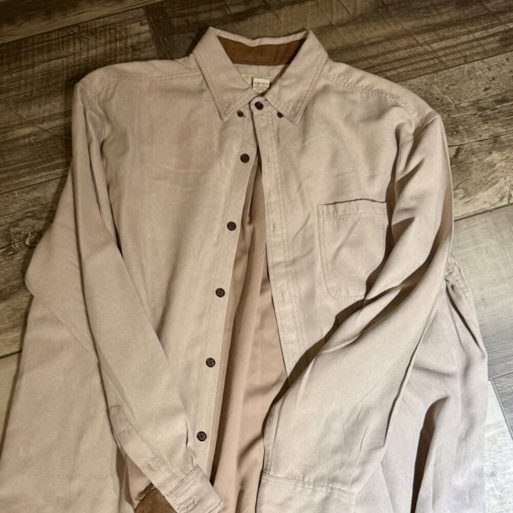 Mens Long Sleeve Button Down Size XL